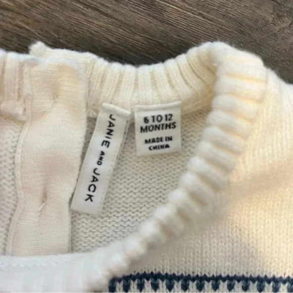 Janie and Jack sweater one piece 6 -12 months - Picture 4 of 6